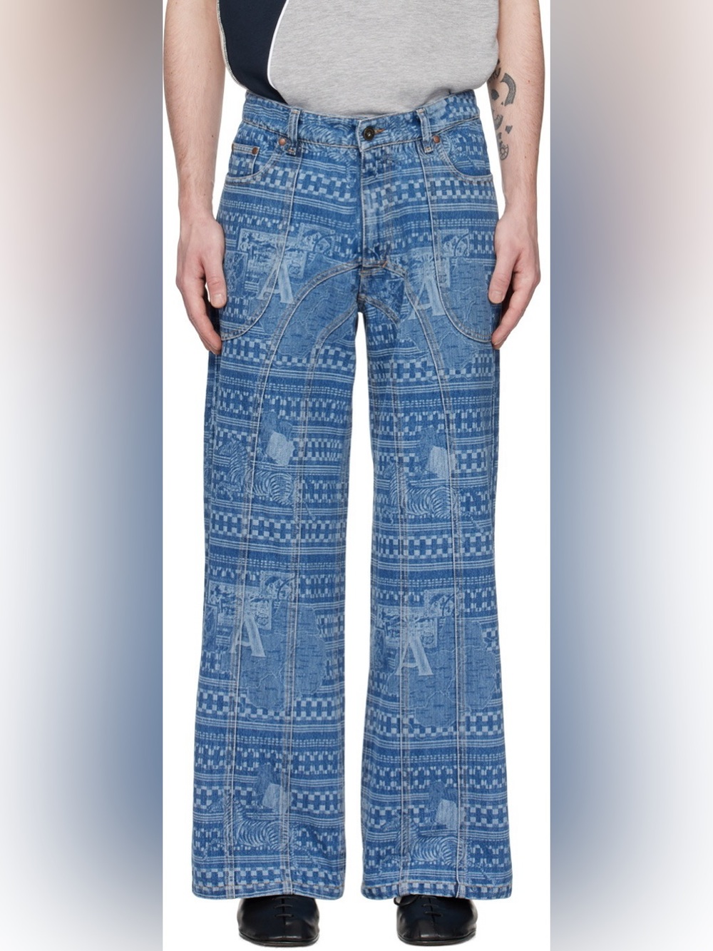 Ahluwalia Blue Kampala Jeans